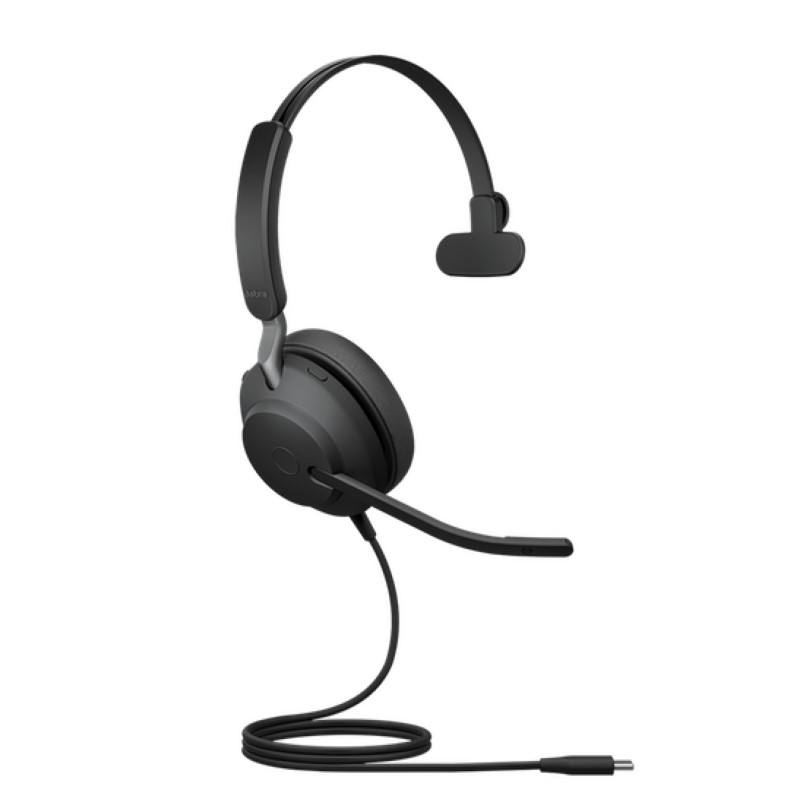 Jabra Evolve2 40 Mono Wired USB type C headset for Unified Communications