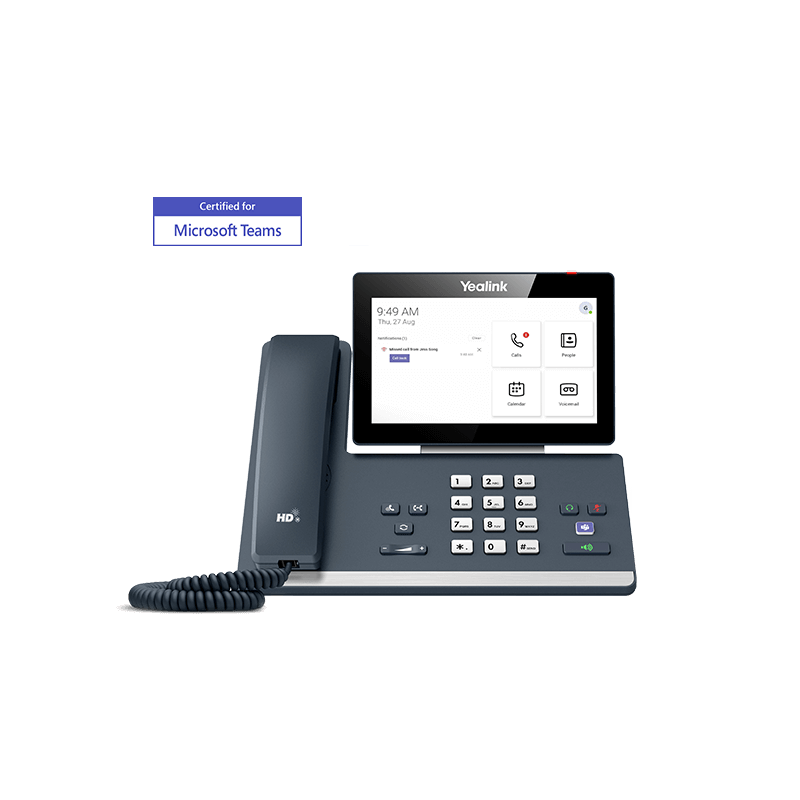 Yealink 1301193 - telefono voip sip-mp56 teams edition, colore: nero