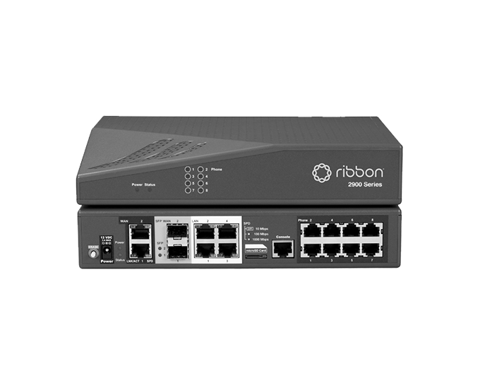 Ribbon 2900E EdgeMarc C2E Intelligent Edge Solution – 4GE LAN, 2WAN