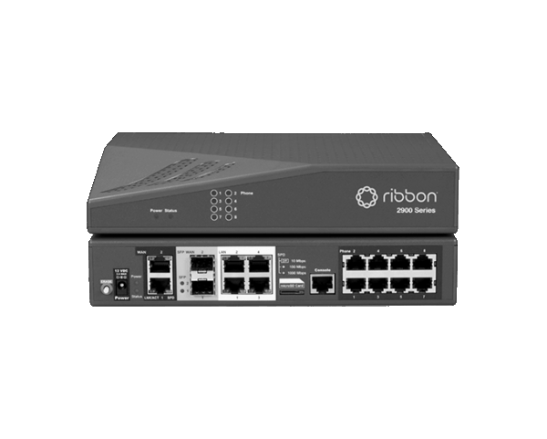 Ribbon 2900E EdgeMarc C2E Intelligent Edge Solution – 4GE LAN, 2WAN