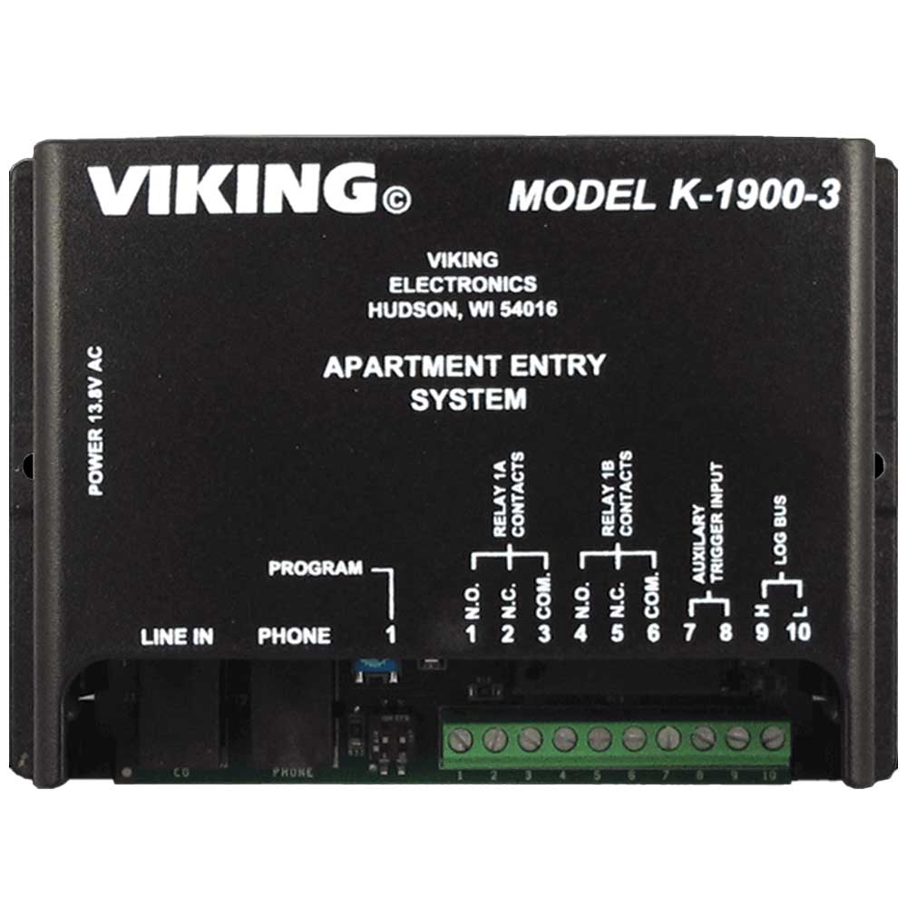 Viking K-1900 keypad programming switch location