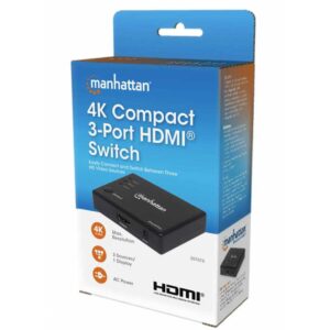 Manhattan 4K Compact 3-Port HDMI Switch - 207676