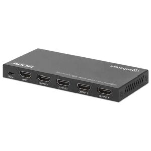 Manhattan 4K@60Hz 4-Port HDMI Splitter with Downscaling - 208369