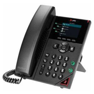 HP Poly VVX 250 4-Line IP Phone and PoE-enabled - 89B62AA#AC3