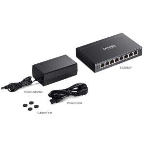 TP-Link Omada ES208GP Gigabit Easy Managed Switch with PoE+