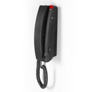 VTech Hospitality A2310 Matte Black 1-Line Contemporary Analog TrimStyle Phone - 80-H024-15-000