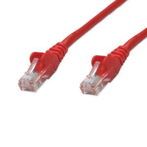 Intellinet Cat6 U/UTP Network Patch Cable, 2 m (7 ft.), Red - 342162