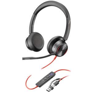 HP Poly Blackwire 8225 Stereo Microsoft Teams Certified Headset - 8X225AA