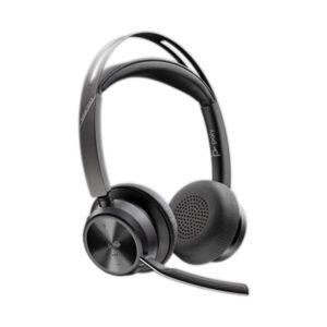 HP Poly Voyager Focus 2 Microsoft Teams Certified USB-C-C Headset with USB-C/A Adapter and Charging Stand - 9T9J6AA#AC3